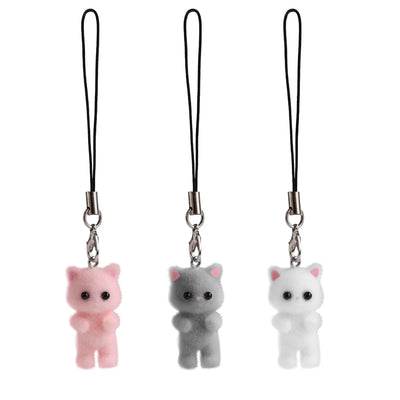 Cat phone charms set as cute gift for cat lovers