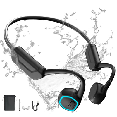 Bone conduction swimming headphones with 32GB storage 
