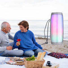  LED Rainbow Bluetooth Speaker Durable Outdoor Speaker Design 